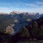 Blick auf das tiefer liegende St. Ulrich