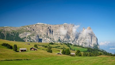Unser Blick fällt auf den nahen Schlern