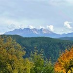 Beautiful views of Latemar and Pala di Santa