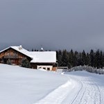 Die Rastnerhütte im Winterkleid