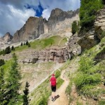 Wandern mit Blick auf die Rotwand