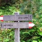 Die Wanderung zur Göma Hütte ist gut ausgeschildert
