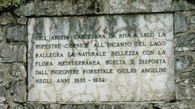 Il ricordo all'ingegnere Giulio Angelini