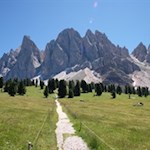 View from the malga Casnago mountain hut