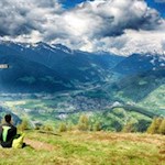 In trauter Zweisamkeit auf dem friedvollen Saun