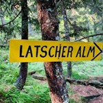 Der Abstieg zur Latscher Alm ist gut ausgeschildert