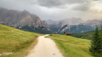 Vor malerischer Kulisse zurück nach St. Kassian