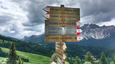 Der Perlenweg ist gut ausgeschildert