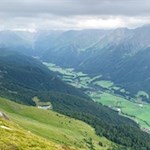 Blick ins tiefer liegende Pfitschtal