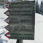 Die Wanderung zur Nemes Alm ist gut ausgeschildert