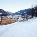 Blick auf das winterlich ummantelte Sterzing