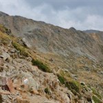 Der schrofige Aufstiegsweg