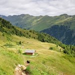 Der Rückweg von der Joggelealm erfolgt zunächst auf dem Hinweg