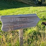 Der Weg zur Jimmy Hütte ist bestens ausgeschildert