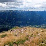 Blick auf Cavalese im Fleimstal