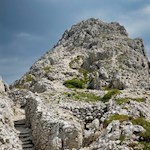 The Sass de Stria still bears witness to the horrors of the 1st World War