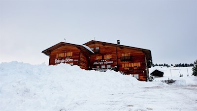 Auch im Winter ist die Würzjochhütte ein beliebtes Wanderziel