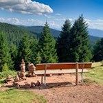 Aussichtsbank auf dem Rückweg