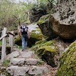 Anstieg zur Aussichtskanzel