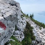 Con vista sul Lago di Garda in direzione della Cima delle Pozzette
