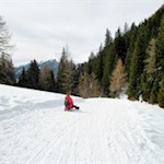 Abfahrt von der Uwaldalm