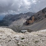 Rückwärtsgewandter Blick auf den mittlerweile verlandeten Conturinessee