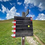 Der Weg zur Isi Hütte ist bestens ausgeschildert