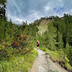 Im steten Anstieg zu den Rotwandwiesen