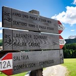 Kurz vor der Laurinhütte zweigt der Weg zur Laranzer Schwaige ab