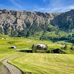 Auf dem Weg Nr. 5 hinab zur Gstatsch Schwaige