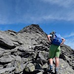 Der letzte Anstieg auf den Großen Moosstock