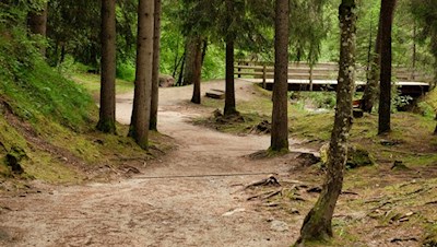 Sanft schlängelt sich der Weg durch das Annatal