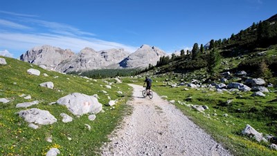 Auch bei Mountainbikern erfreut sich die Strecke großer Beliebtheit