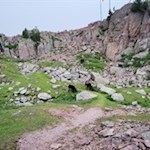 Der letzte Anstieg führt über die Porphyrfelsen auf das Rittner Horn