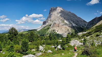 Der-Günther-Messner-Steig-nähert-sich-zusehends-den-schroffen-Felswänden-des-Peitlerkofel