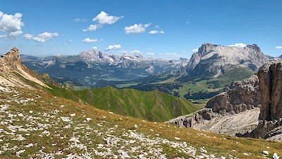 Ausblick während des Anstiegs auf den Molignonpass