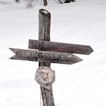 Die Winterwanderung zur Faneshütte ist gut ausgeschildert