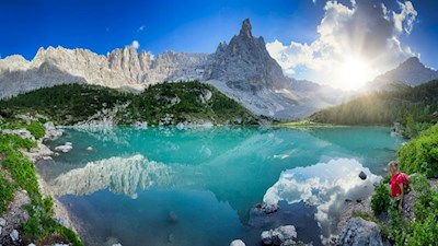 Sorapis See nahe der Vandelli Hütte