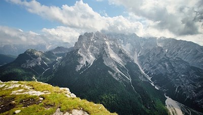 Ausblick vom Monte Piana auf den Monte Cristallo
