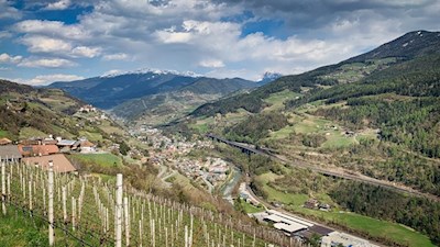 Auf dem Weg nach Villanders öffnen sich schöne Ausblicke