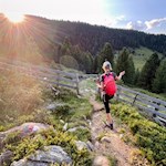 Der Rückweg vom Totenkirchl erfolgt auf dem Hinweg
