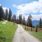 On the way back from Rifugio Chiusa mountain hut