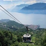 In funivia da Malcesine al Monte Baldo
