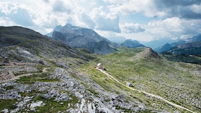 Von der Ofenscharte ist die Seekofelhütte nicht mehr fern