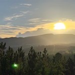 Sonnenuntergangsstimmung auf der Villanderer Alm