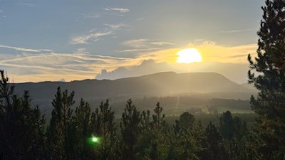 Sonnenuntergangsstimmung auf der Villanderer Alm