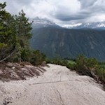 Auf dem Weg Nr. 4 in Richtung Wuhnleger