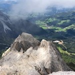 Gipfelblick von der Rotwand auf Sexten