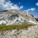 View of Lagazuoi from Sass de Stria
