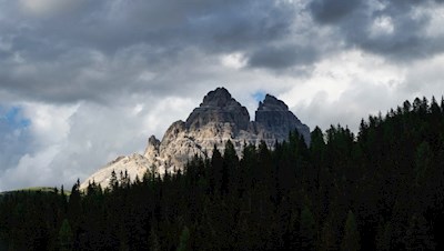 View of the world famous Tre Cime di Lavaredo